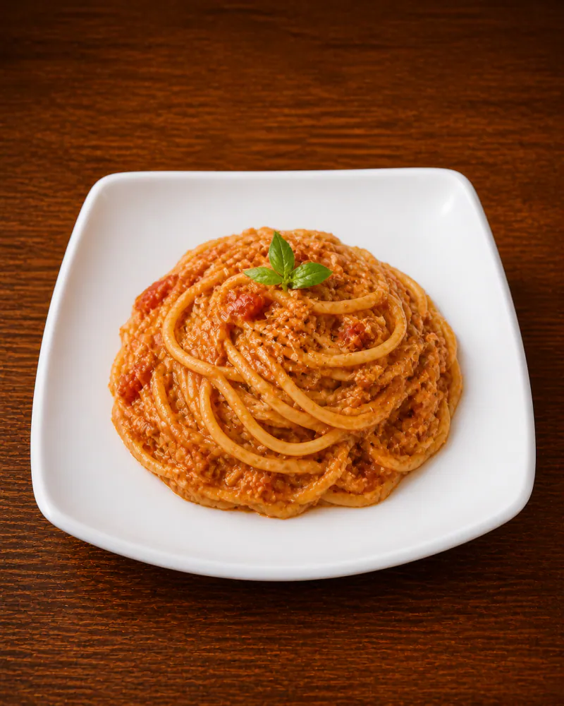 赤の女王様風パスタ